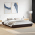 Bed Frame without Mattress Black 183x203 cm King