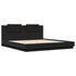 Bed Frame without Mattress Black 183x203 cm King