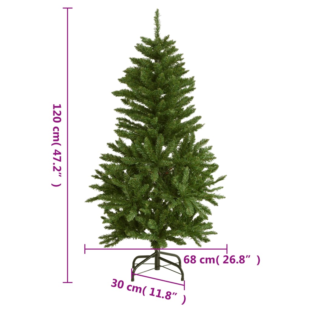 Artificial Hinged Christmas Tree 150 LEDs 120 cm