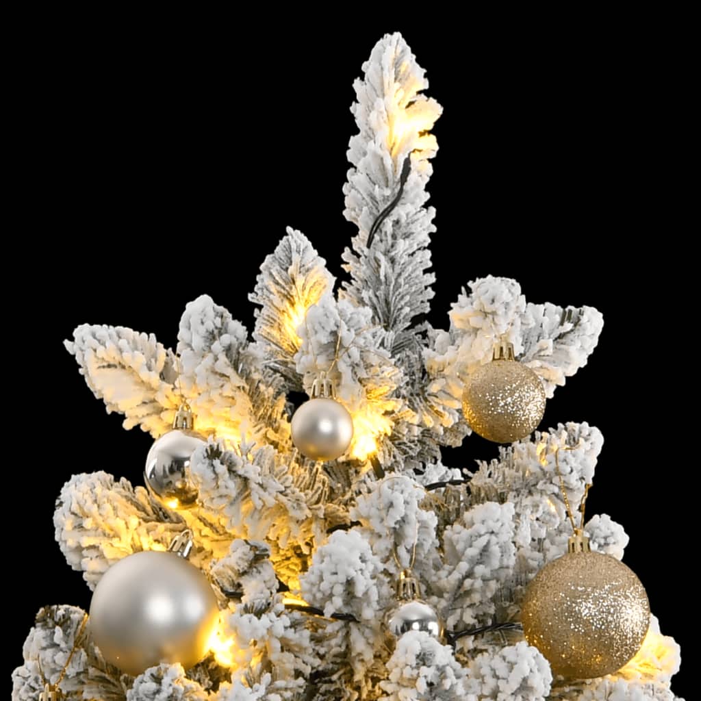 Artificial Hinged Christmas Tree 300 LEDs & Ball Set 180 cm