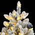 Artificial Hinged Christmas Tree 300 LEDs & Ball Set 180 cm