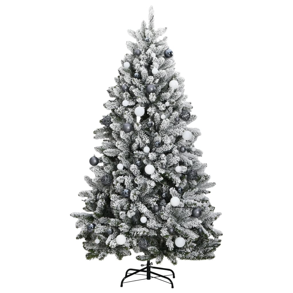 Artificial Hinged Christmas Tree 300 LEDs & Ball Set 180 cm