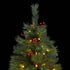 Artificial Hinged Christmas Tree 150 LEDs 120 cm