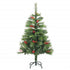 Artificial Hinged Christmas Tree 150 LEDs 120 cm