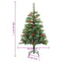 Artificial Hinged Christmas Tree 150 LEDs 120 cm