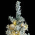 Slim Christmas Tree 300 LEDs & Ball Set & Flocked Snow 300 cm