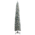 Slim Christmas Tree 300 LEDs & Ball Set & Flocked Snow 300 cm