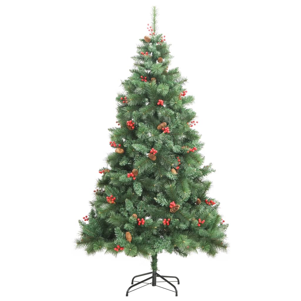 Artificial Hinged Christmas Tree with 300 LEDs & Ball Set 180 cm