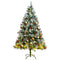 Artificial Hinged Christmas Tree with 300 LEDs & Ball Set 180 cm