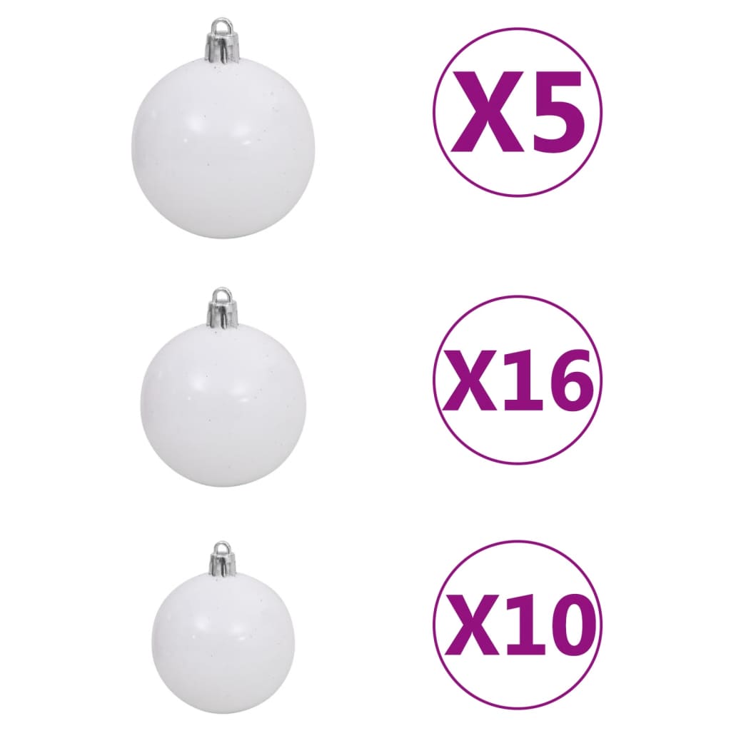 Slim Christmas Tree 300 LEDs & Ball Set 270 cm