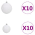 Slim Christmas Tree 300 LEDs & Ball Set & Flocked Snow 300 cm