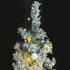 Slim Christmas Tree 300 LEDs & Ball Set & Flocked Snow 300 cm