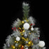 Artificial Hinged Christmas Tree with 300 LEDs & Ball Set 180 cm