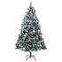 Artificial Hinged Christmas Tree with 300 LEDs & Ball Set 180 cm