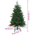 Artificial Hinged Christmas Tree 150 LEDs 150 cm