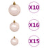 Artificial Hinged Christmas Tree 300 LEDs & Ball Set 180 cm