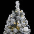 Artificial Hinged Christmas Tree with 300 LEDs & Ball Set 210 cm