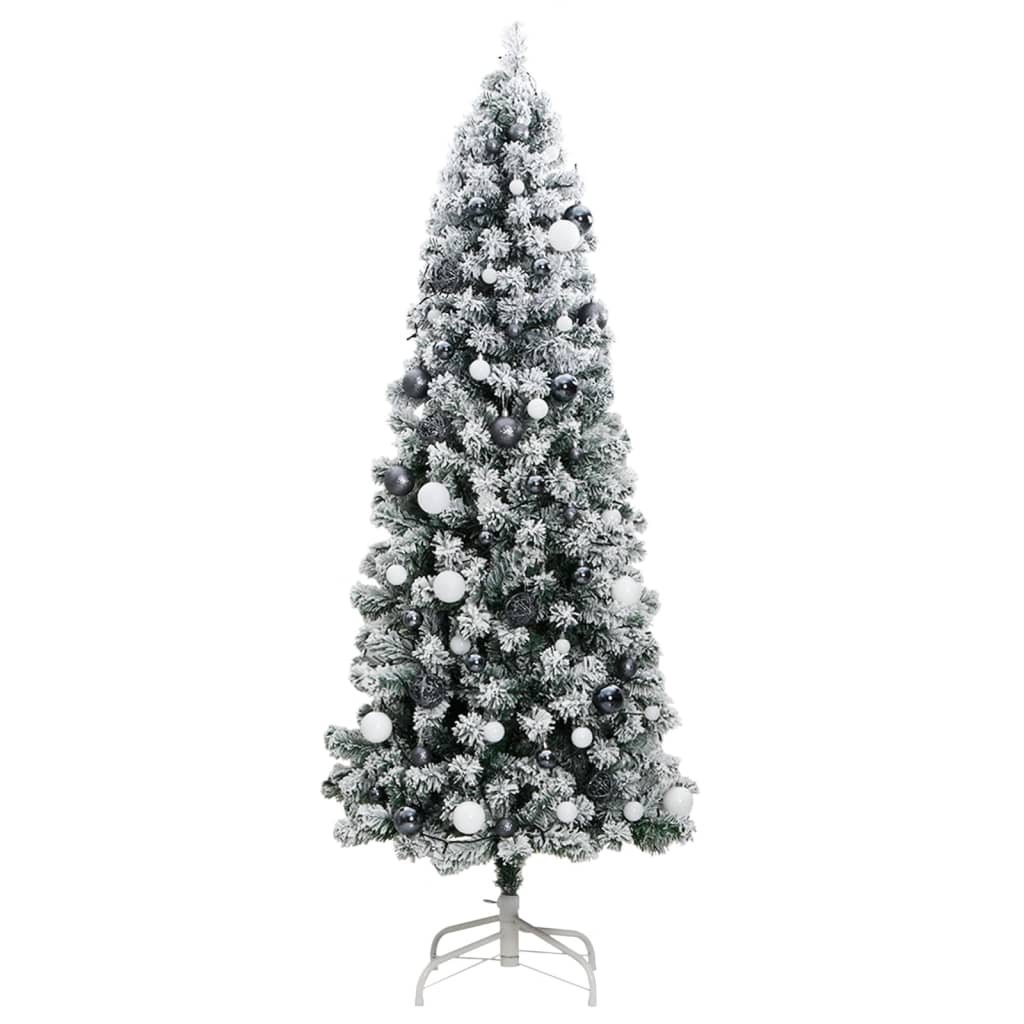 Artificial Hinged Christmas Tree with 300 LEDs & Ball Set 210 cm