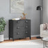 Drawer Cabinet VIKEN Anthracite Grey Engineered Wood