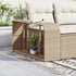 Storage Shelves 2 pcs Beige Poly Rattan