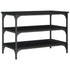 Shoe Bench Black 70x38.5x49 cm Engineered Wood