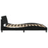 Bed Frame without Mattress Black 183x203 cm King Fabric