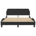 Bed Frame without Mattress Black 137x187 cm Double Velvet