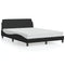 Bed Frame without Mattress Black 137x187 cm Double Faux Leather