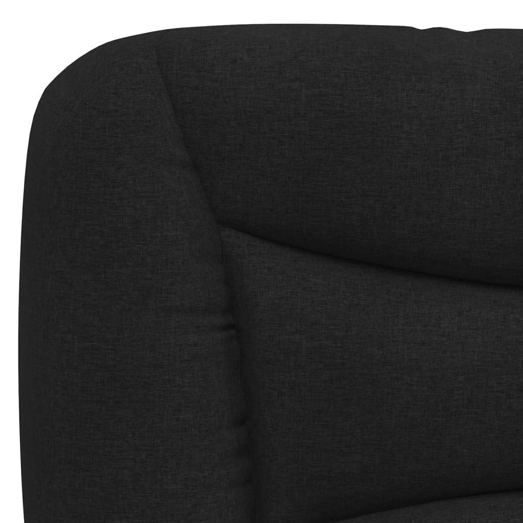 Headboard Cushion Black 90 cm Fabric