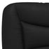 Headboard Cushion Black 137 cm Double Faux Leather