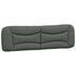 Headboard Cushion Dark Grey 180 cm Fabric