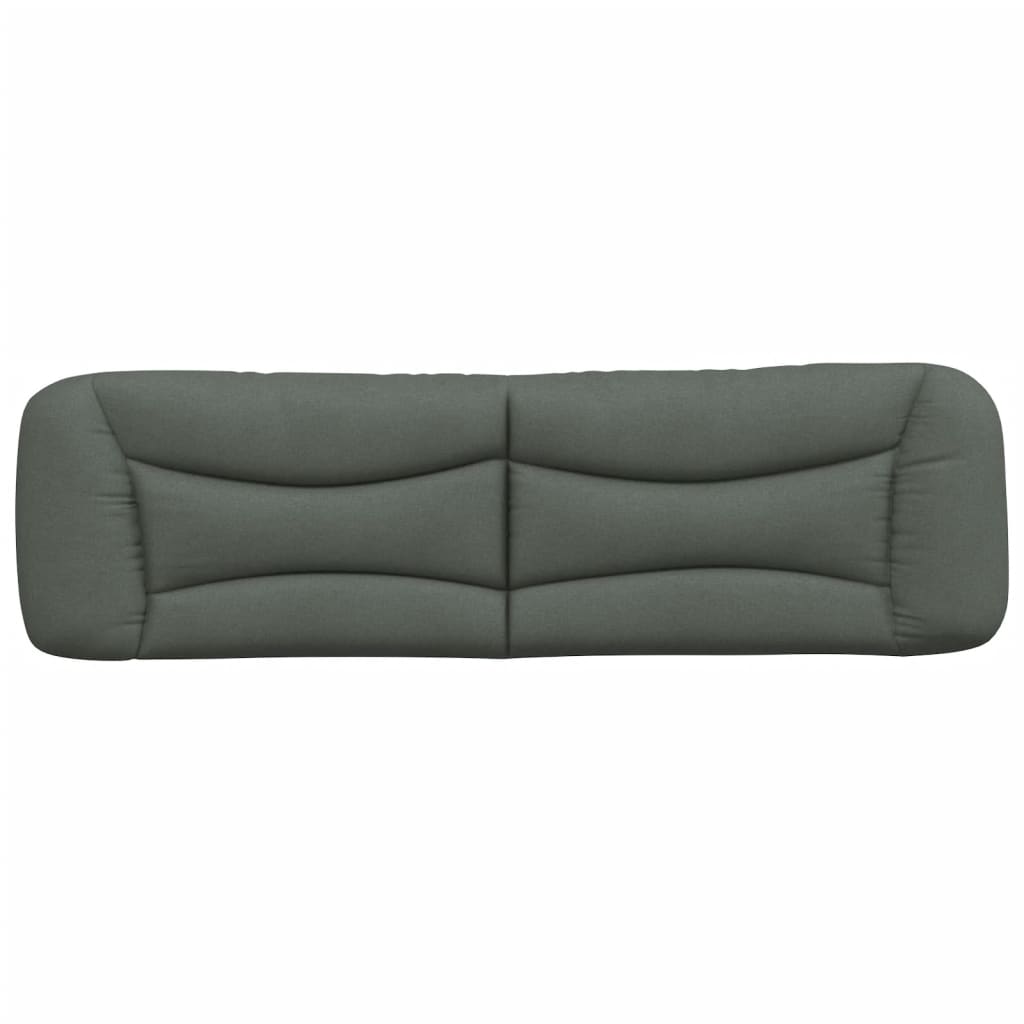 Headboard Cushion Dark Grey 180 cm Fabric