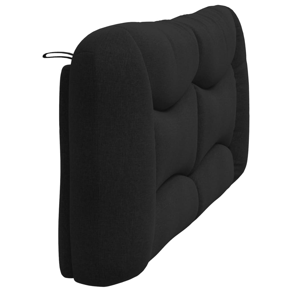 Headboard Cushion Black 180 cm Fabric