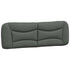 Headboard Cushion Dark Grey 153 cm Fabric