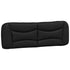 Headboard Cushion Black 153 cm Faux Leather