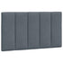 Headboard Cushion Dark Grey 90 cm Velvet