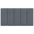 Headboard Cushion Dark Grey 90 cm Velvet