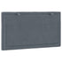 Headboard Cushion Dark Grey 90 cm Velvet