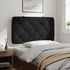 Headboard Cushion Black 90 cm Velvet