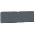 Headboard Cushion Dark Grey 153 cm Velvet