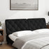 Headboard Cushion Black 153 cm Velvet