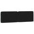 Headboard Cushion Black 153 cm Velvet