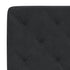 Headboard Cushion Black 153 cm Velvet