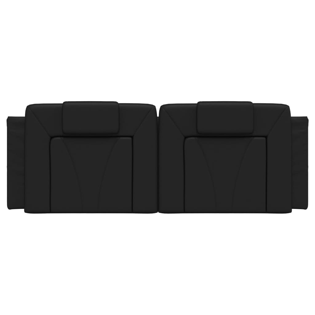 Headboard Cushion Black 137 cm Faux Leather