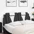 Headboard Cushion Black and White 137 cm Faux Leather