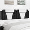 Headboard Cushion Black and White 183 cm Faux Leather