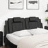 Headboard Cushion Black 153 cm Faux Leather