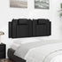 Headboard Cushion Black 153 cm Faux Leather