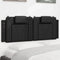 Headboard Cushion Black 153 cm Faux Leather