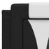 Headboard Cushion Black and White 153 cm Faux Leather